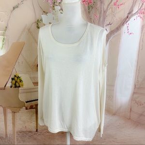 One Grey Day Los Angeles Cold Shoulder Blouse